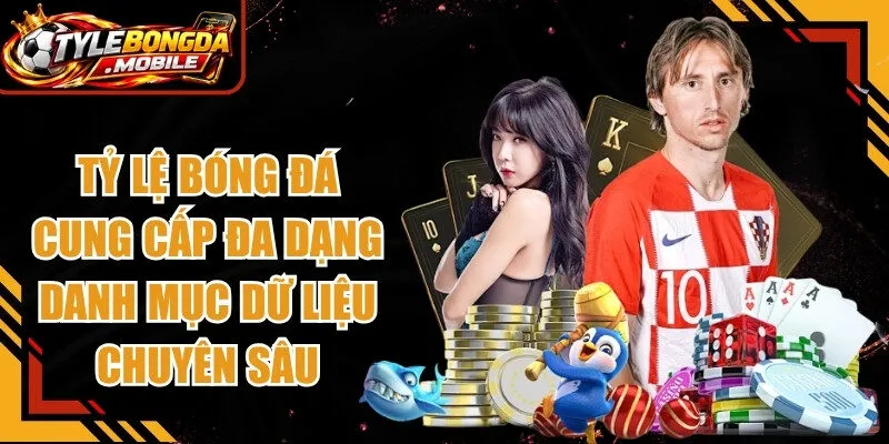 Tỷ lệ bóng đá cung cấp đa dạng các danh mục dữ liệu bóng đá chuyên sâu